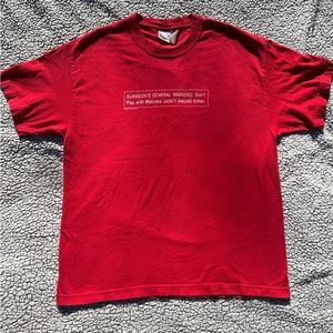 2003 Surgeon General Warning/Virginia Tech Shirt